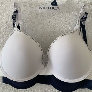 Nautica pack of 2 super soft light lift bra